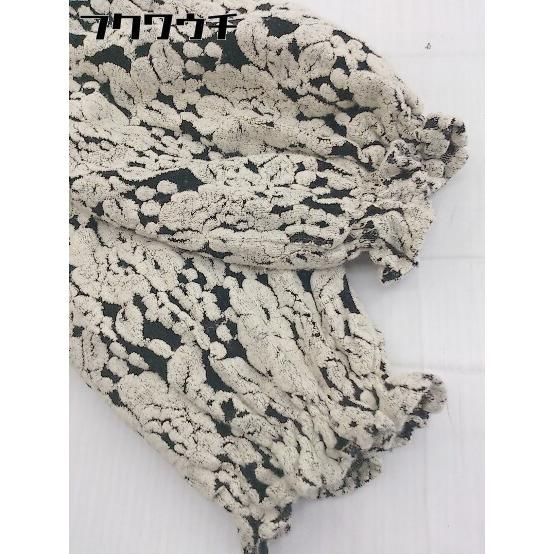 ◇ LEBECCA boutique ウエストゴム 花柄 フリル 長袖 膝下丈 ワンピース サイズF アイボリー ブラック レディース 【中古】 【1112220001725】 ◇ LEBECCA boutique ウエストゴム 花柄 フリル 長袖 膝下丈 ワンピース サイズF アイボリー ブラック レディース 【中古】 【1112220001725】