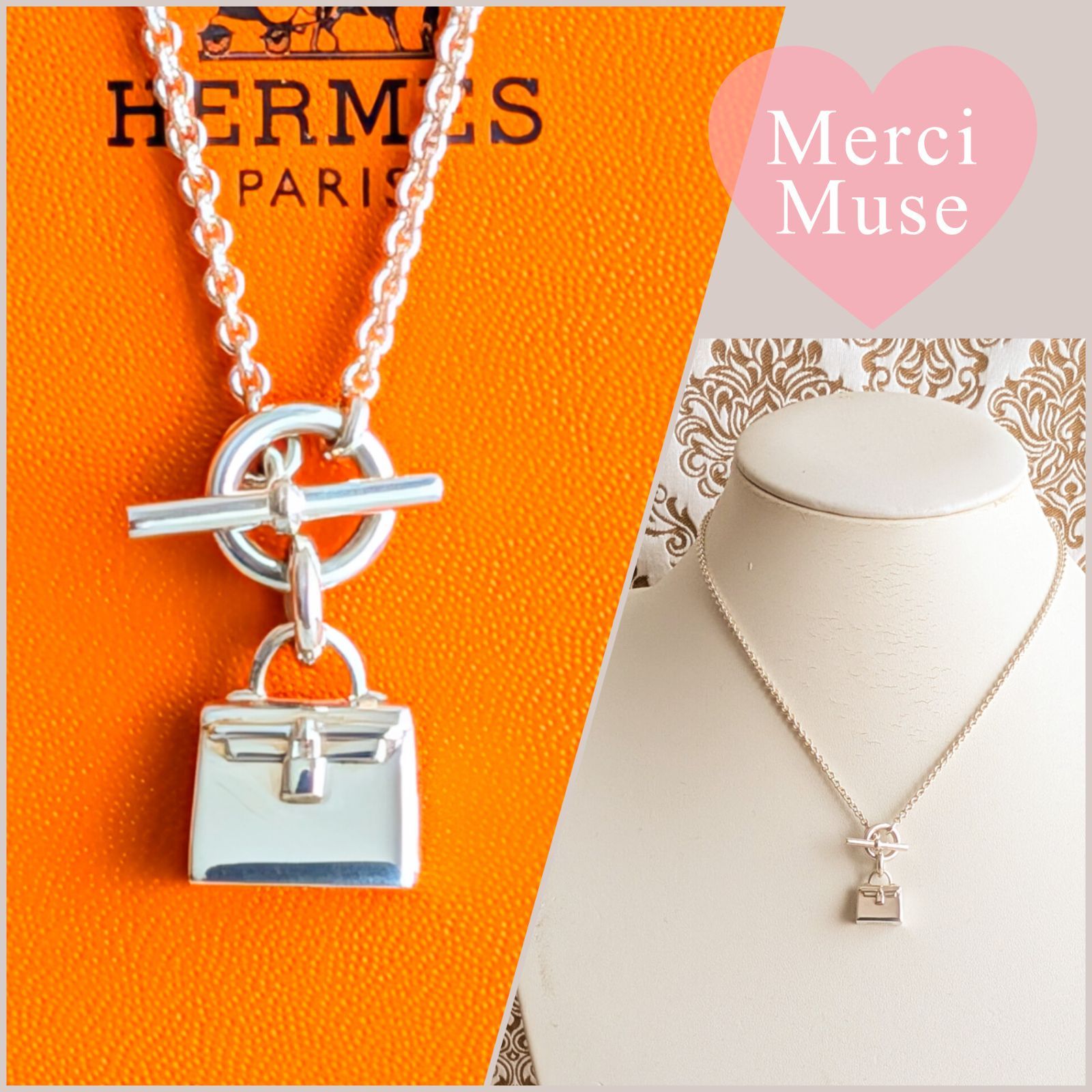 ❤お得なお品❤ケリーバッグモチーフ シルバーネックレス SILVER925