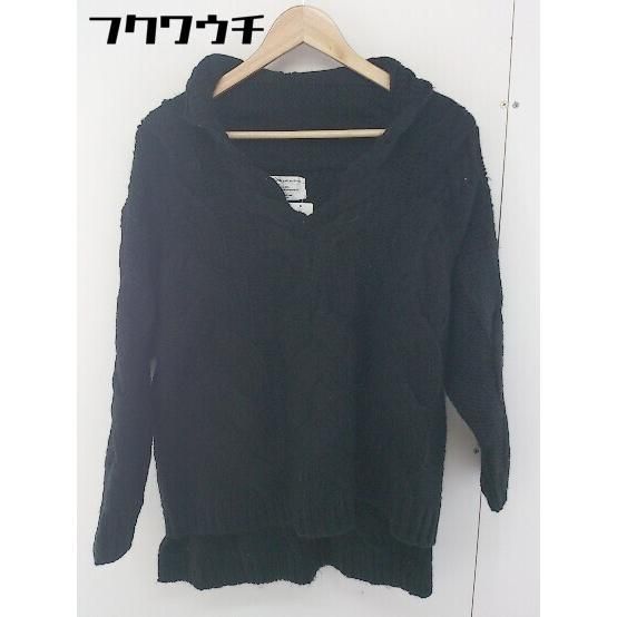 ◇ pattern torso antiqua アンティカ 長袖 ニット セーター ブラック レディース 【中古】 【1112290006149】