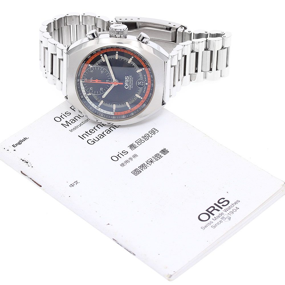 オリス ORIS 7564 クロノリス デイト 自動巻き メンズ 保証書付き_ 