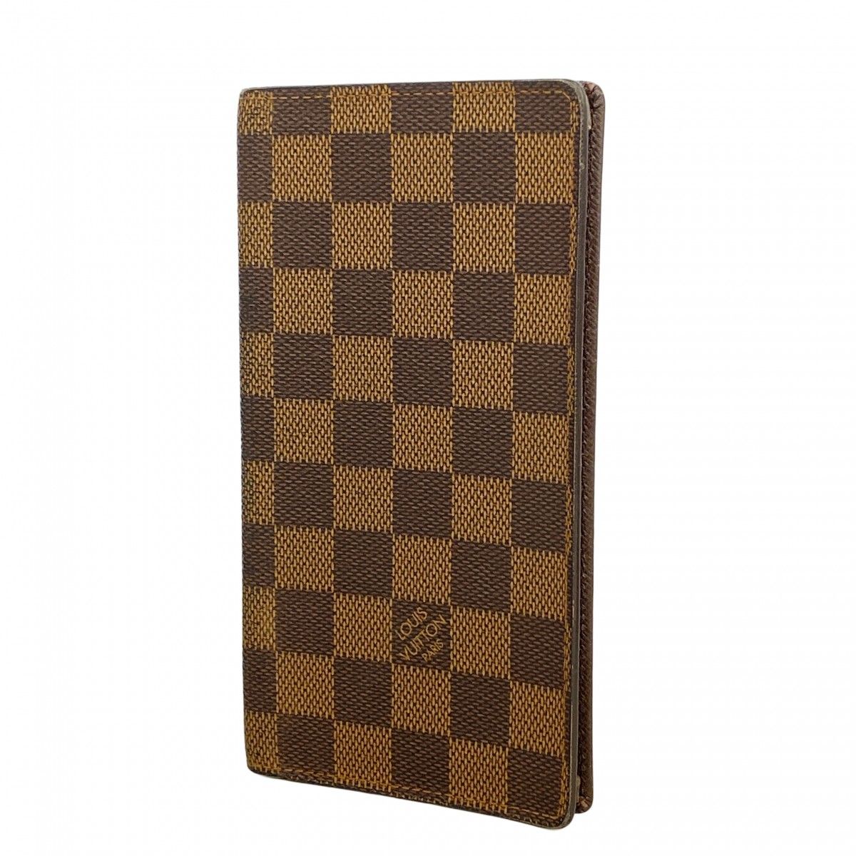 【6ec2635】ルイヴィトン 長札入れ ダミエ ポルトカルトクレディ N60825 エベヌ【中古】メンズ