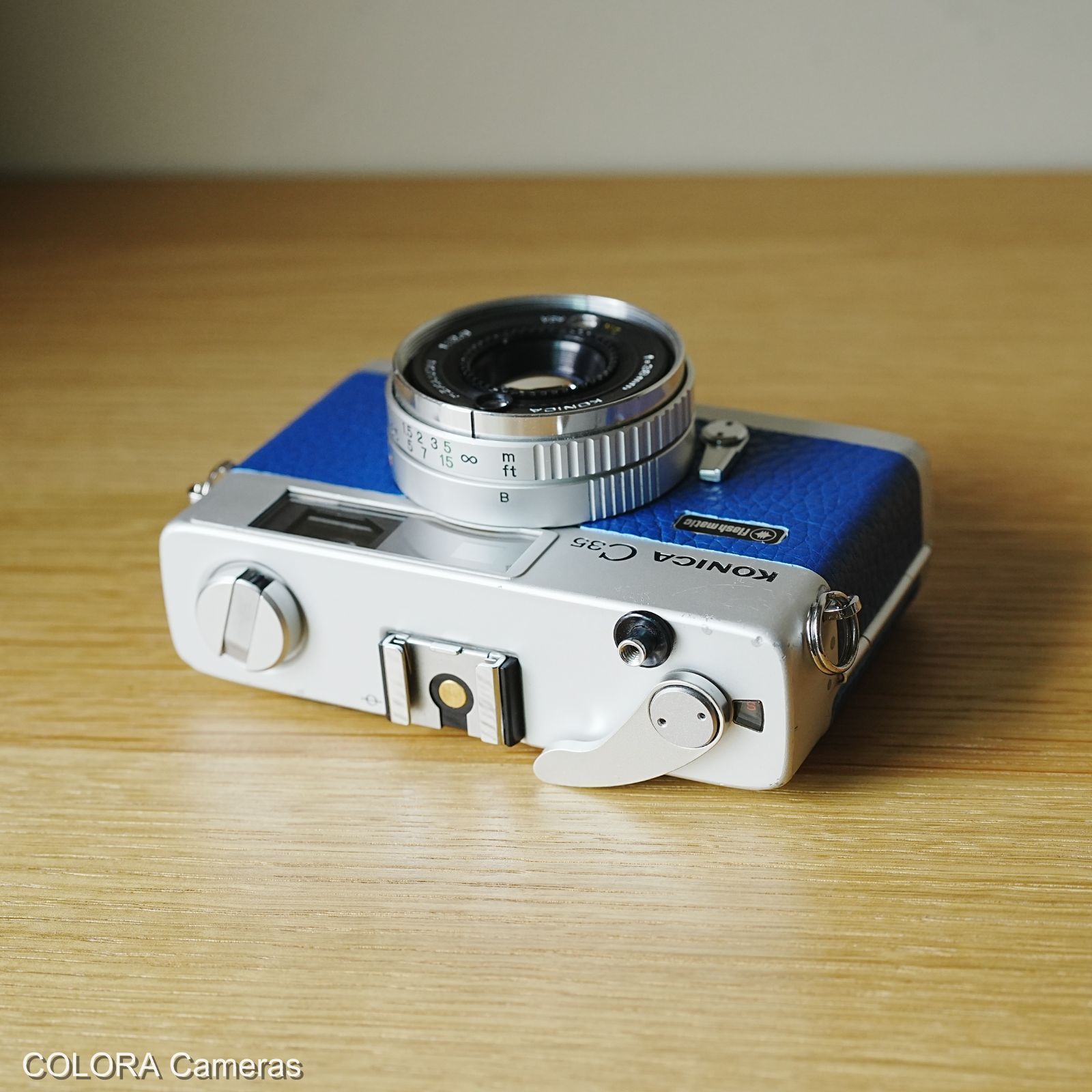 Konica C35 flash matic ブルー - メルカリ