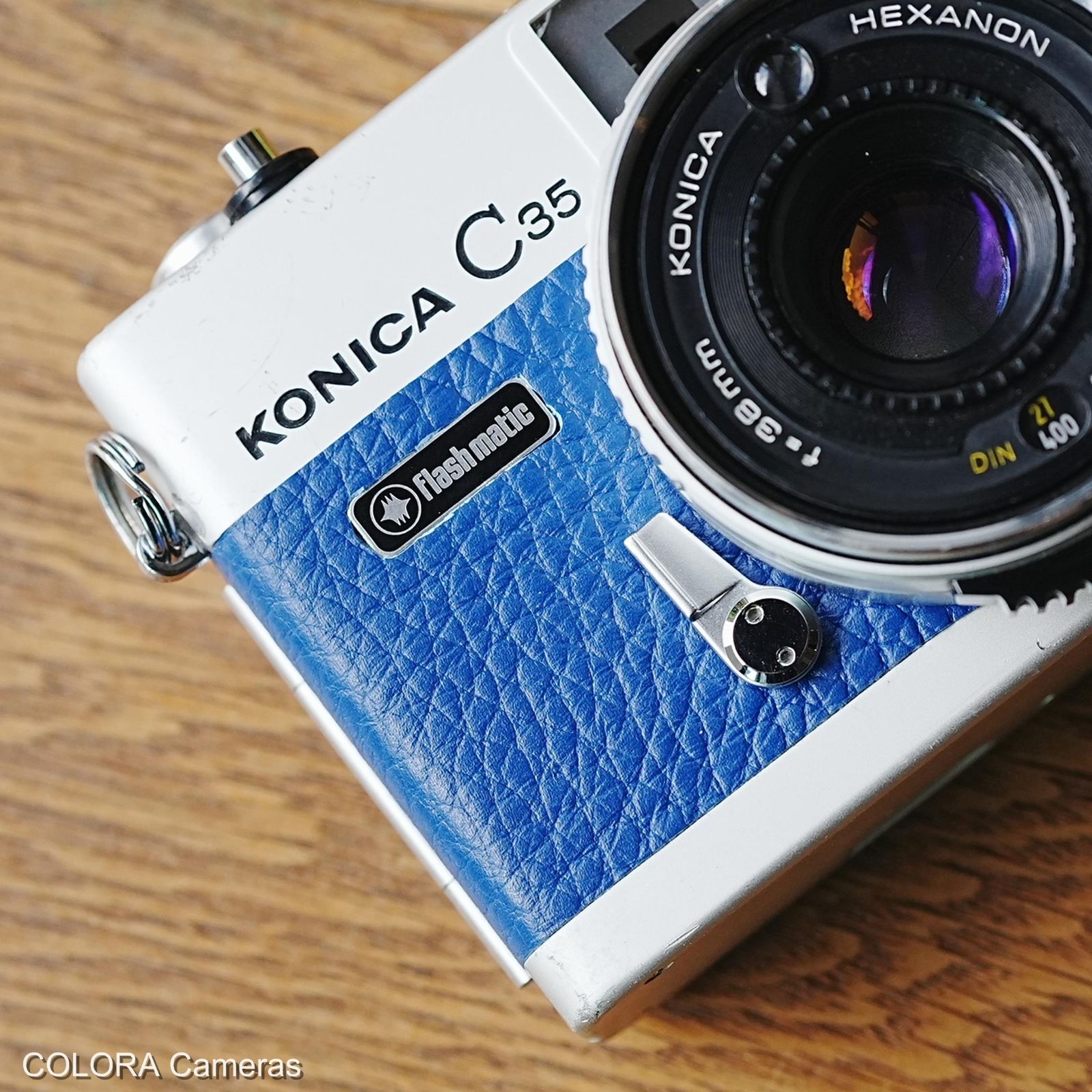 【値下げ可・動作確認済み】Konica C35 flash matic Konica C35 flash matic ブルー - メルカリ