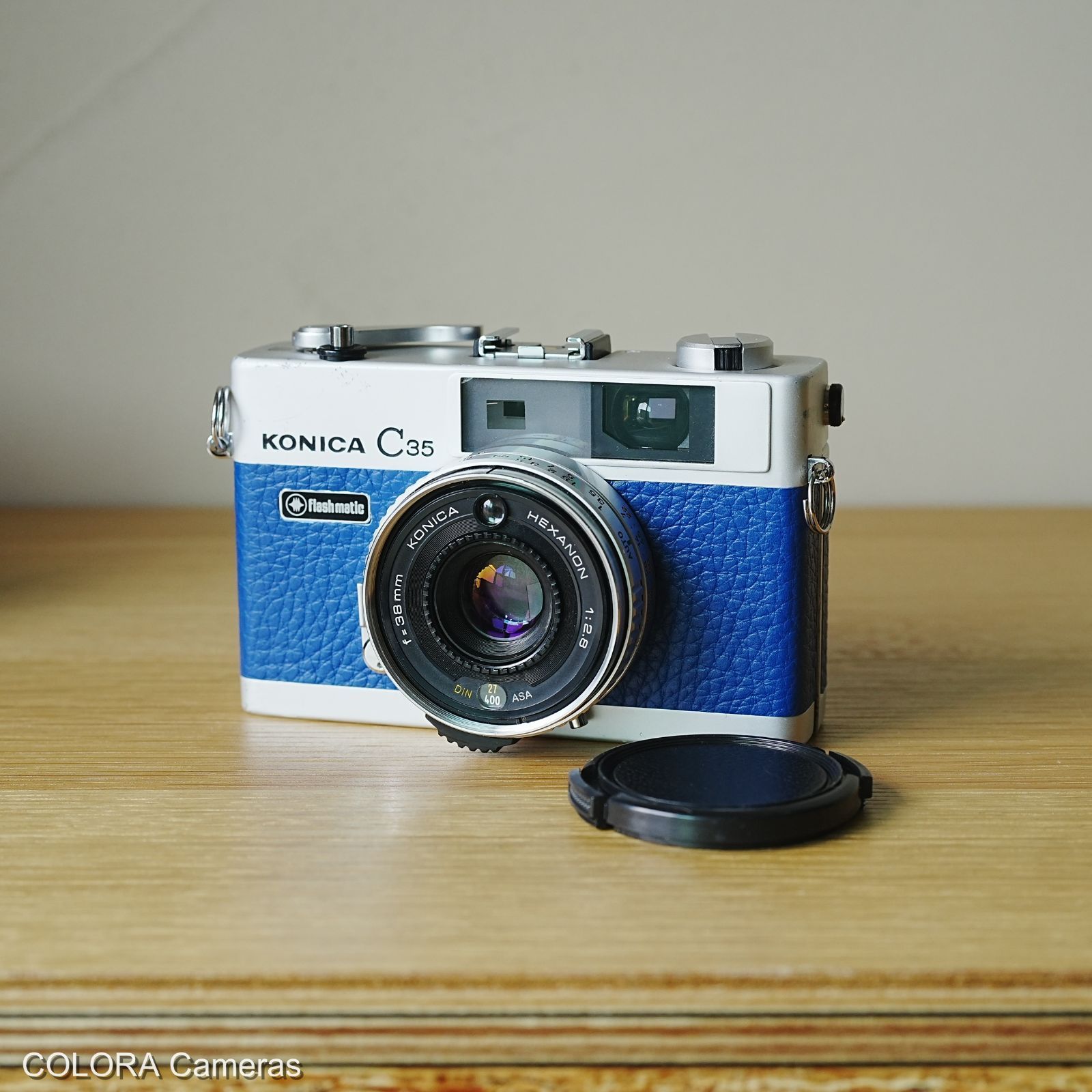 Konica C35 flash matic ブルー - メルカリ