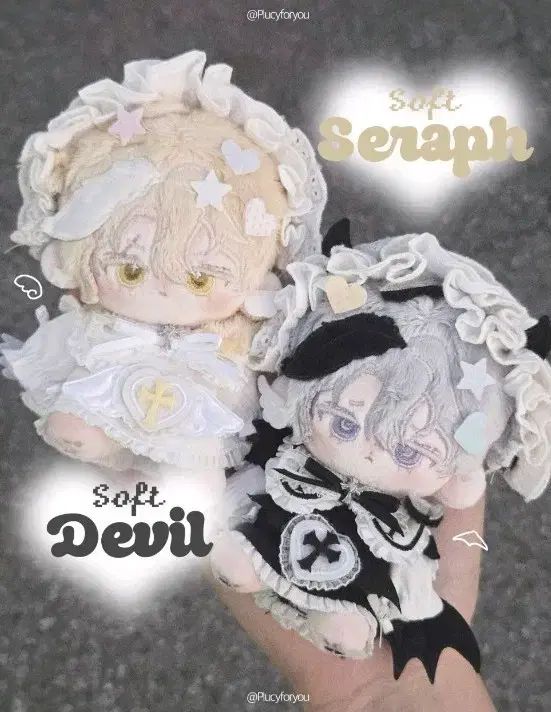 10cmぬいぐるみ服 fluffy soft セラフ&DEVIL まとめ