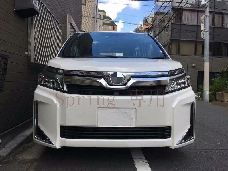 VOXY80系専用 フロントグリルモール ABSメッキ仕上げ 中網飾り 1点セット 車両前部装飾 F
