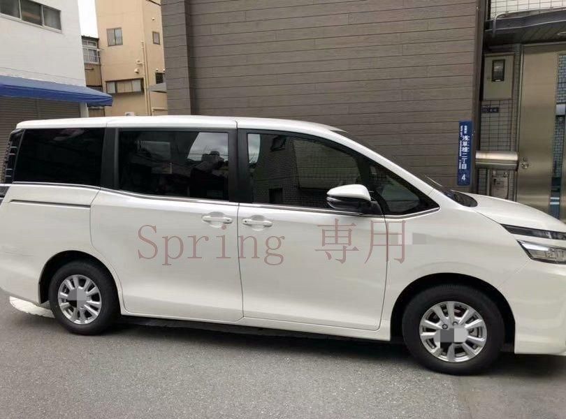 17-20年モデル VOXY80系専用 下車窓用ステンレス製装飾モール 8点セット【簡単取付】 F
