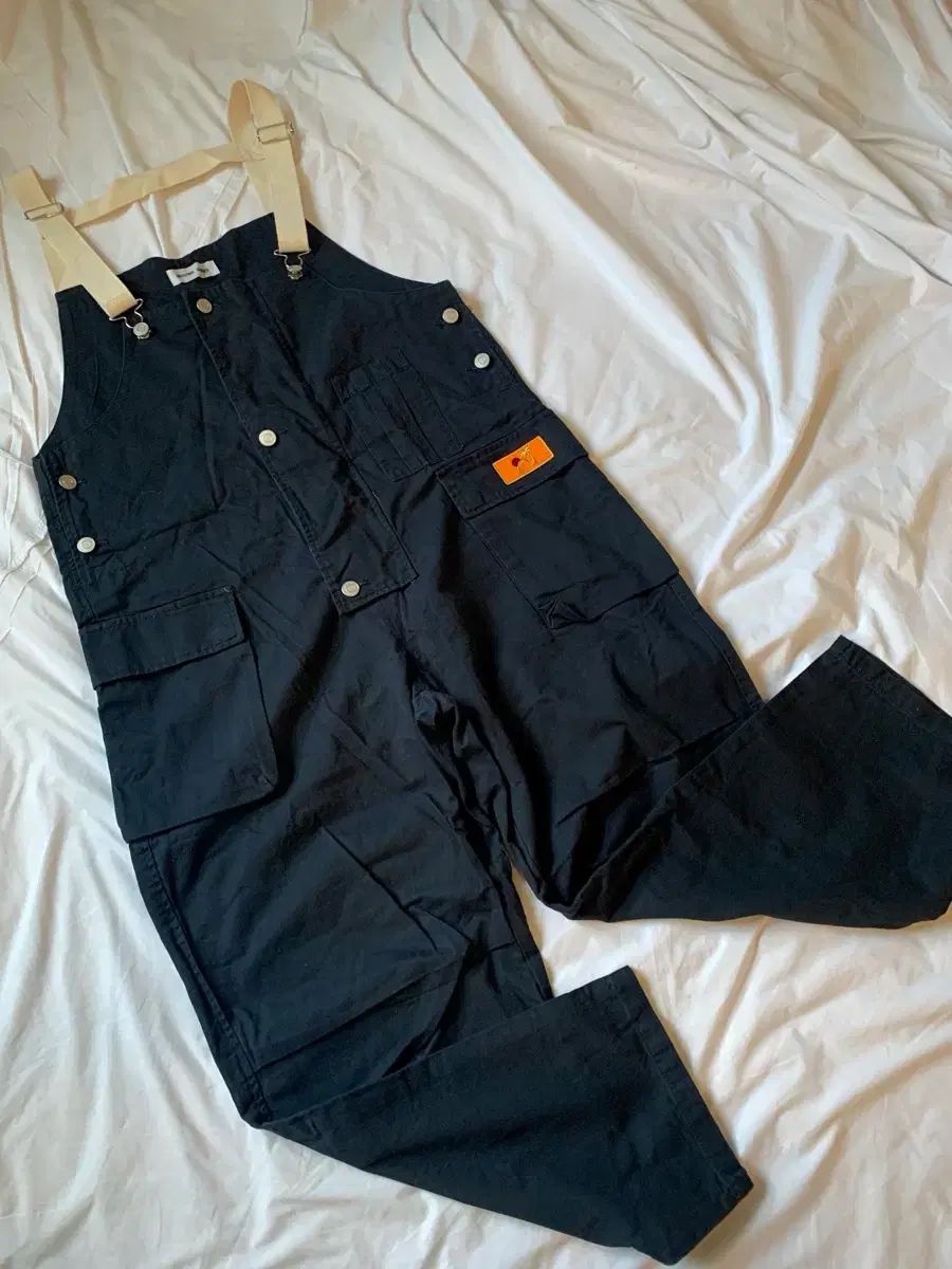 新品 ユニセックス ワイド サスペンダー カーゴ オーバーオール オールインワン FREE