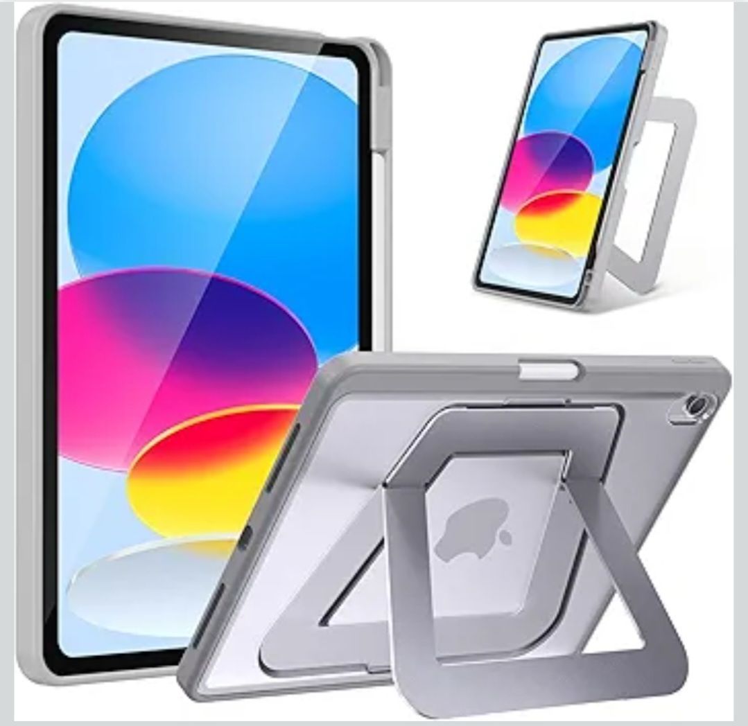 iPad 第11/10世代 ケース A16 半透明スタンド付 グレー - メルカリ
