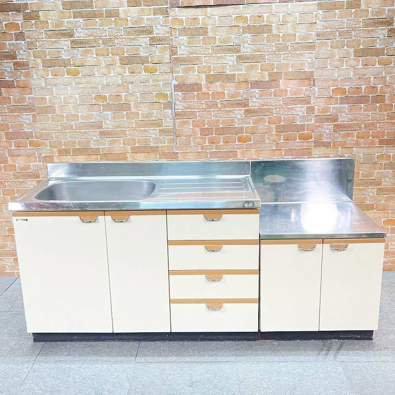 中古品】 タカラスタンダード ステンレス製 ボックスキッチン 調理台 