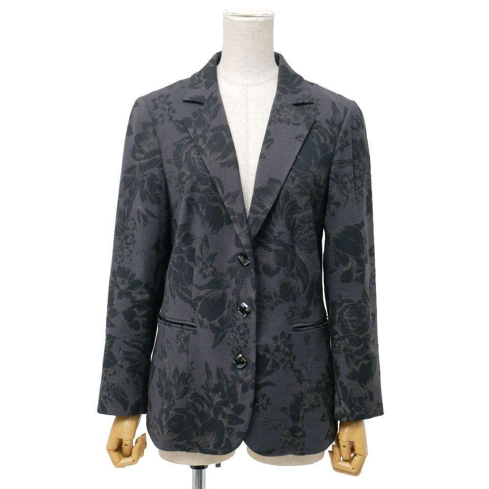 L*N様 美品■ETRO テーラードジャケット　ネイビー　花柄　54 □美品□ETRO エトロ テーラードジャケット サイズ44 花柄 ブレザー