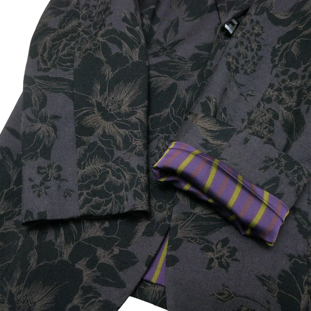 □美品□ETRO エトロ テーラードジャケット サイズ44 花柄 ブレザー