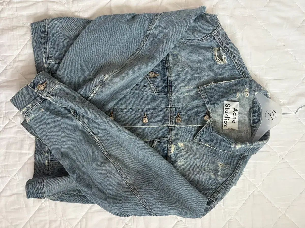 正規品 Acne Studios アクネストゥディオズ トレスド デニム ジャケット 38
