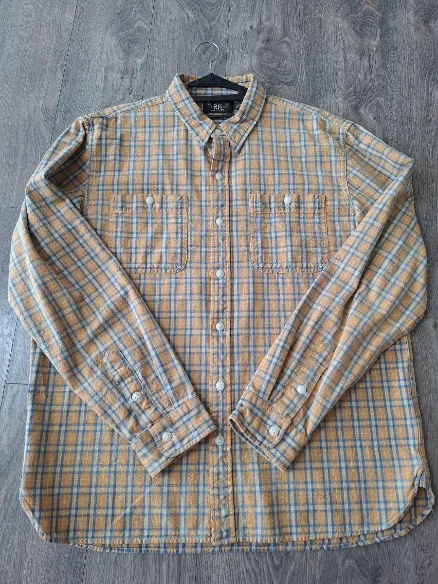 XL RRL(ダブルアールエル) ヴィンテージ イェロー CHECK ウォーク シャツ