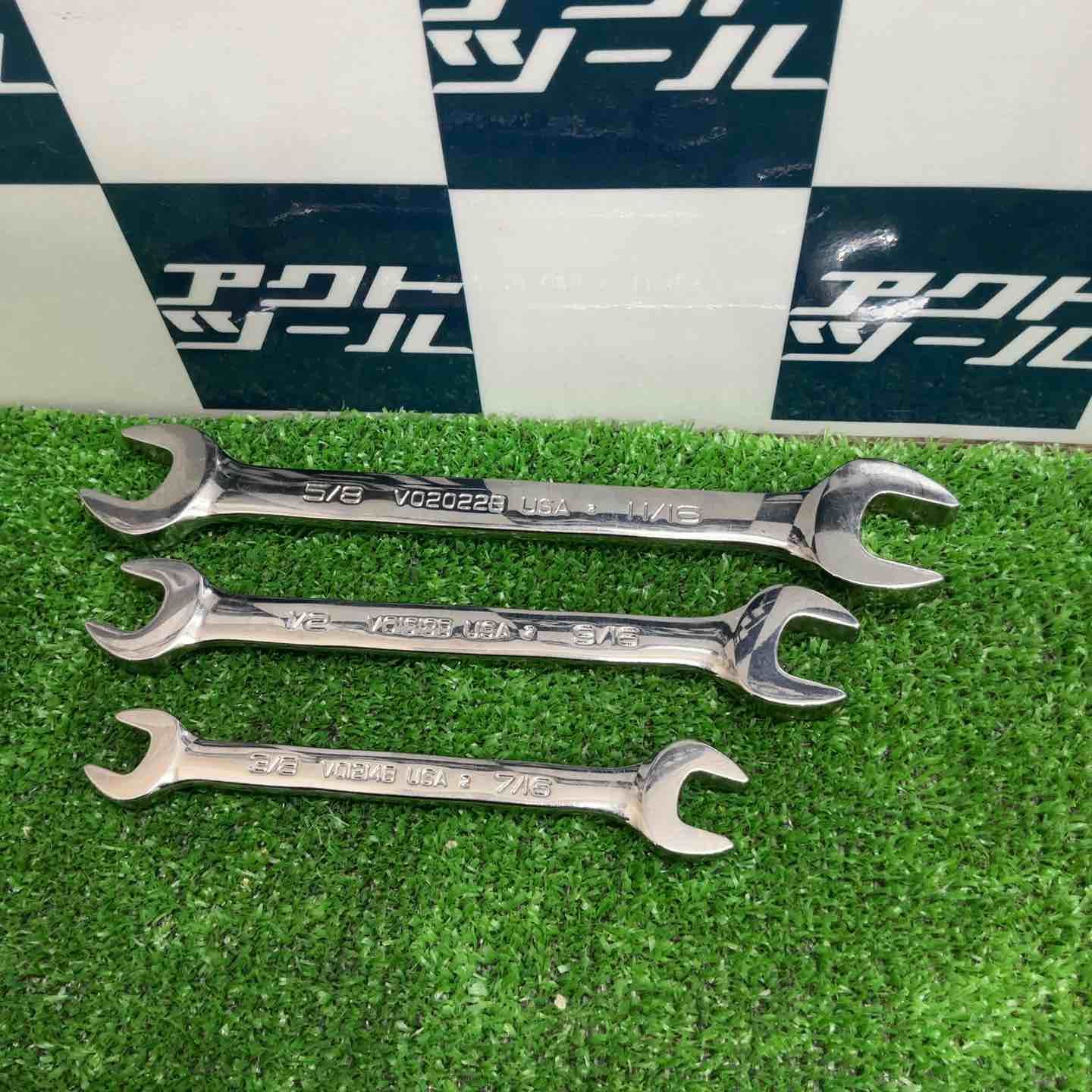 スナップオン オープンエンドレンチ3本セット VO2022B/1618B/1214B【草加店】
