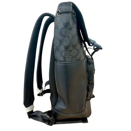 ♪COACHコーチ トラック バックパック シグネチャー レザー キャンバス