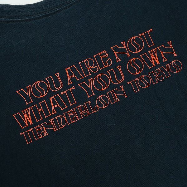 Size【M】 TENDERLOIN テンダーロイン TEE L/S O.N BLACK ロンT 黒