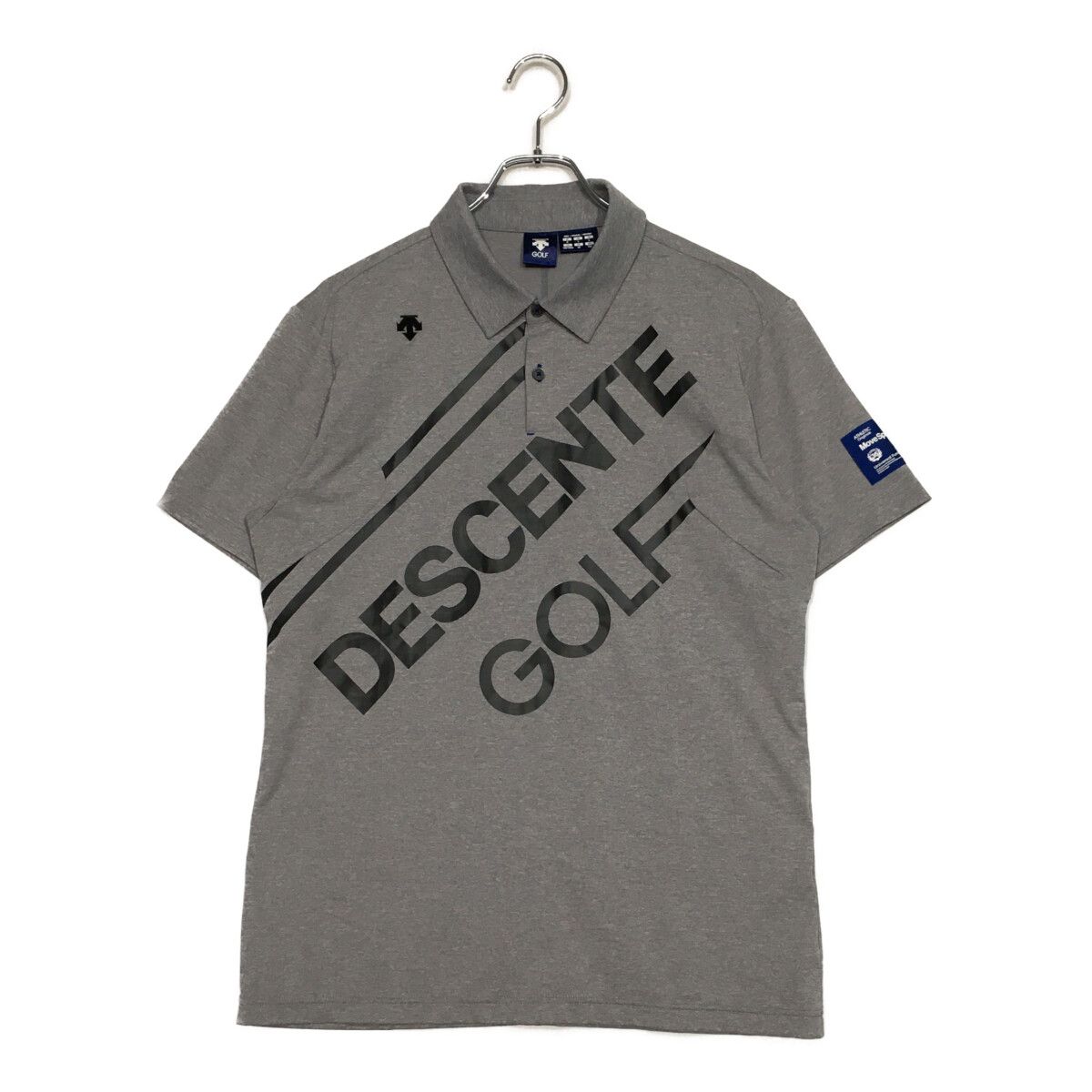 中古 メンズ デサントゴルフ DESCENTE GOLF 半袖ポロシャツ O グレー