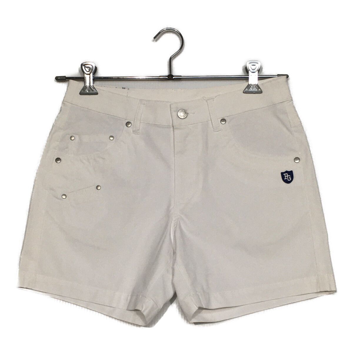 中古 レディース パーリーゲイツ PEARLY GATES ショートパンツ 1(M) 白 ホワイト 春夏