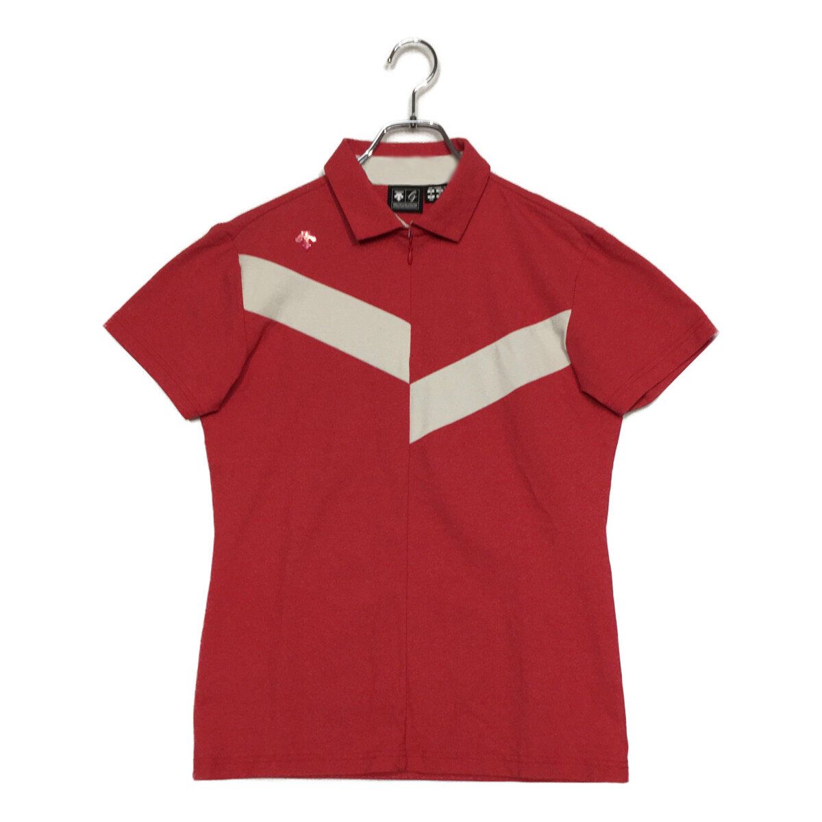 中古 メンズ デサントゴルフ DESCENTE GOLF 半袖ポロシャツ M 杢調