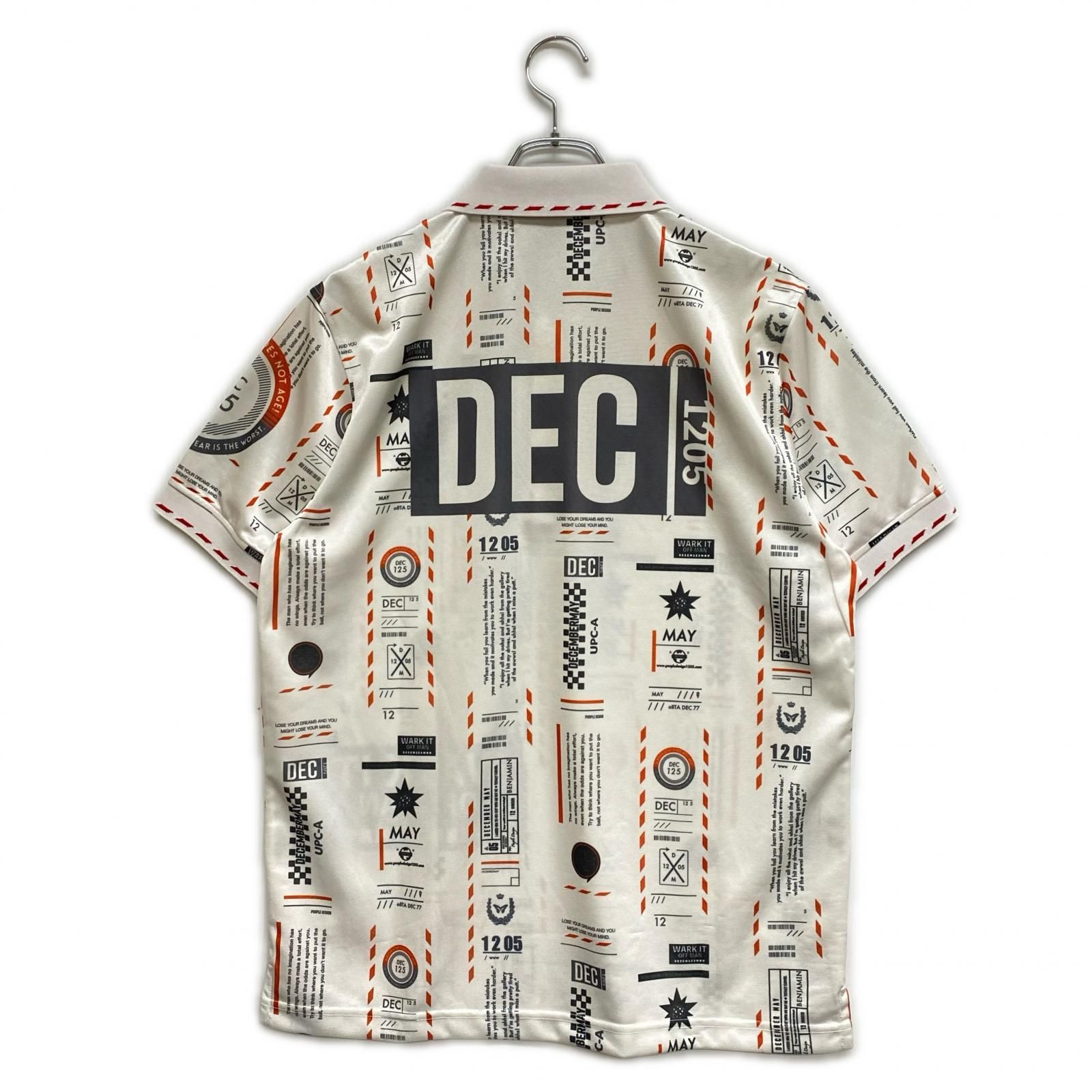 中古 メンズ ディセンバーメイ DECEMBERMAY 半袖ポロシャツ XL 白