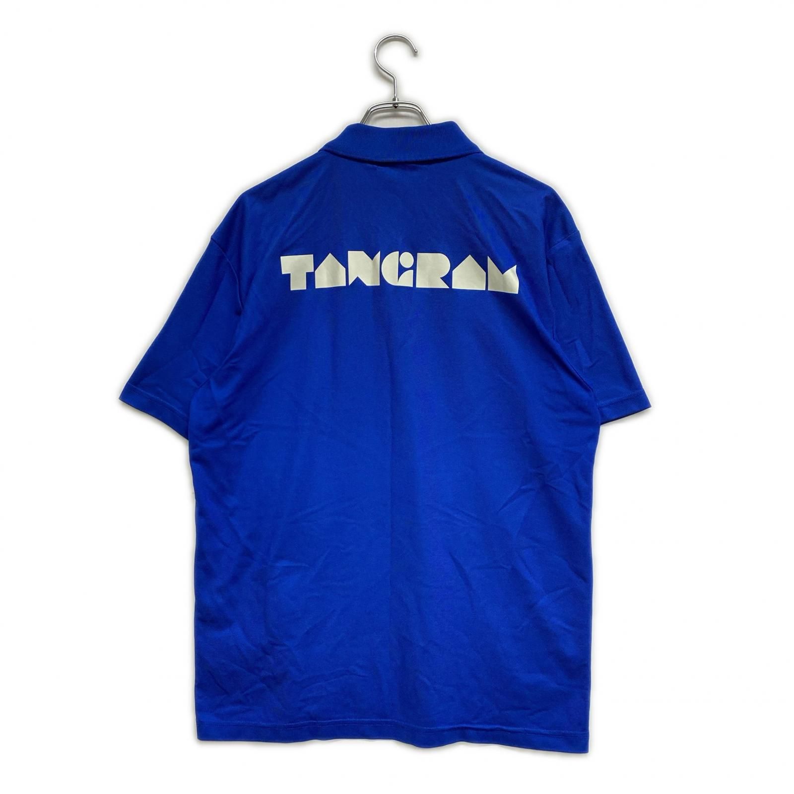 新品未使用　tangram タングラム　ポロシャツ　ゴルフウェア　ブルー　M 極美品】タングラム ゴルフ メンズ ポロシャツ L ブルー バック