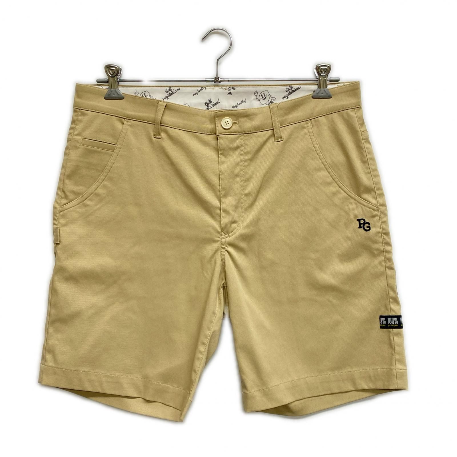 中古 メンズ パーリーゲイツ PEARLY GATES ハーフパンツ 6(LL) ベージュ ストレッチ