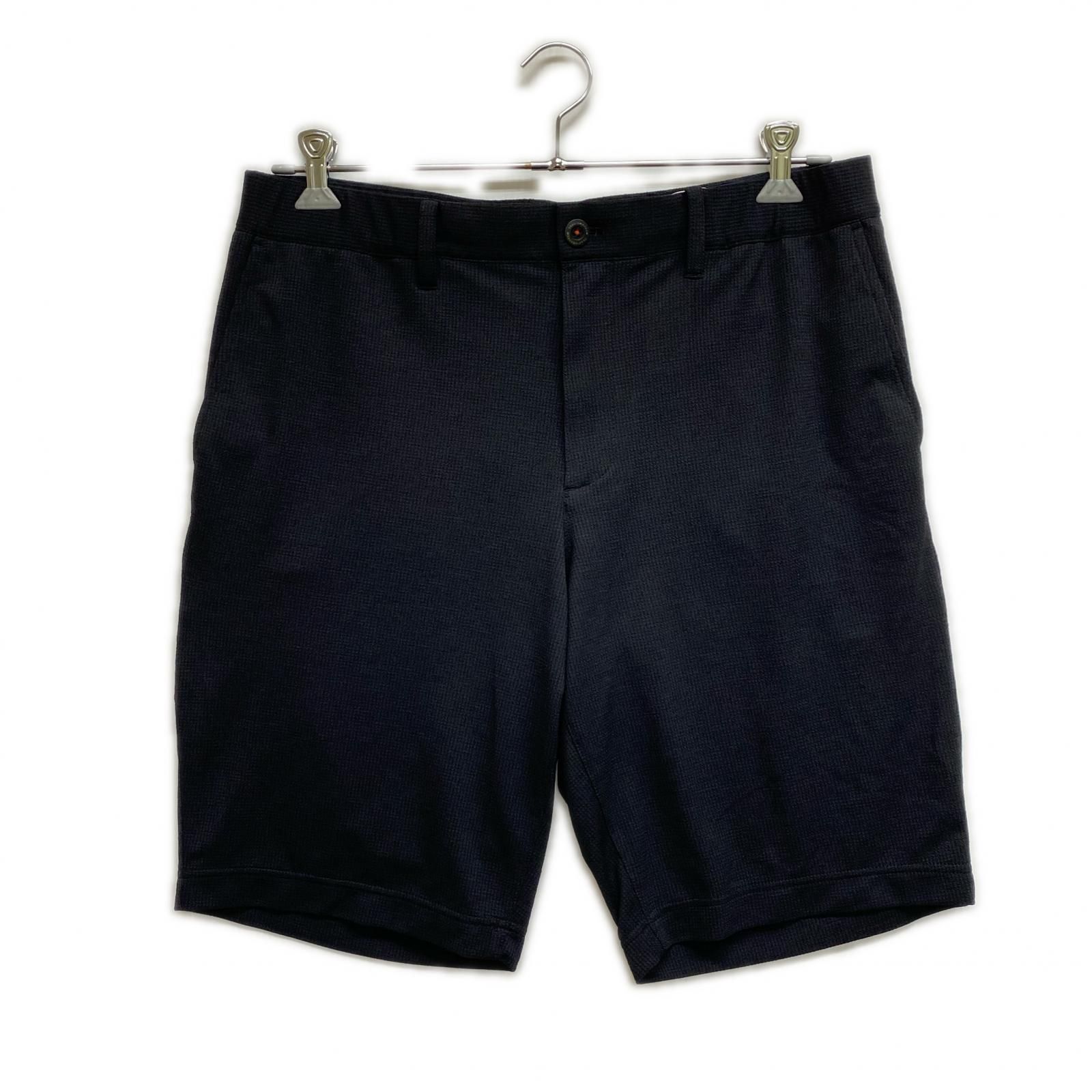 中古 メンズ トラビスマシュー TRAVIS MATHEW ハーフパンツ 2XL 黒 ブラック 千鳥格子 大きいサイズ