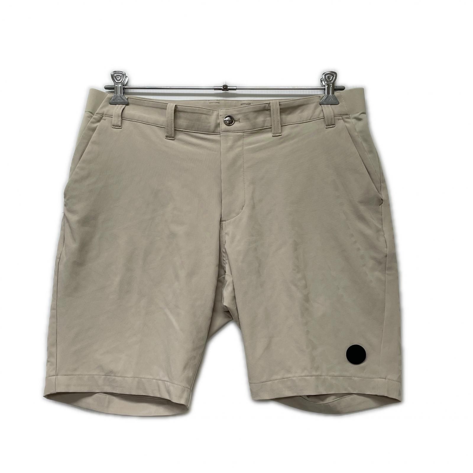 中古 メンズ アンパスィ and per se ハーフパンツ LL ベージュ ジャカード 総柄
