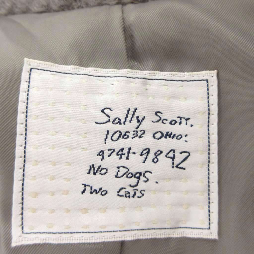 サリースコット Sally Scott チェスターコート 9AR グレー テーラード