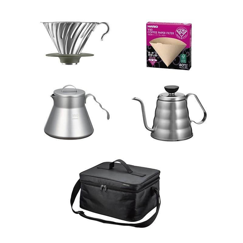 コーヒー セット ハリオ V60 アウトドア ベーシック ブラック ギフト プレゼント 贈り物 M0516-B2RW-1