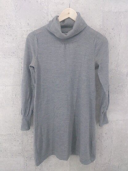 ◇ IENA イエナ ウール ニット 長袖 タートルネック セーター グレー * 【1002796664373】