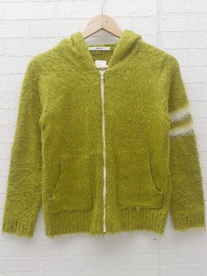 ◇ PAR ICI パーリッシィ 長袖 ニット ジップアップパーカー F イエロー系 * 【1002797474360】