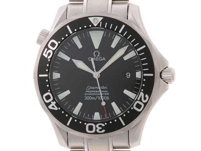 OMEGA オメガ シーマスター300m 2254.50.00 腕時計 ウォッチ SS ステンレススチール 自動巻き ブラック文字盤 メンズ【中古】460