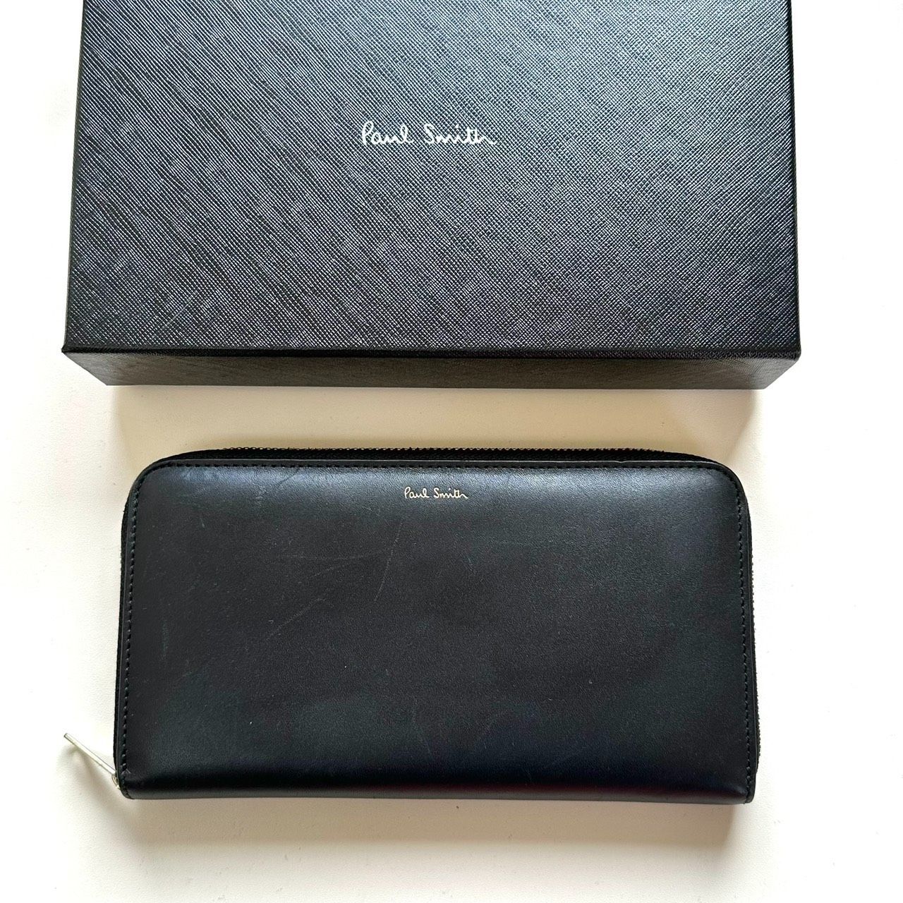 ポールスミス　Paul Smith 長財布　マルチストライプ　ブラック
