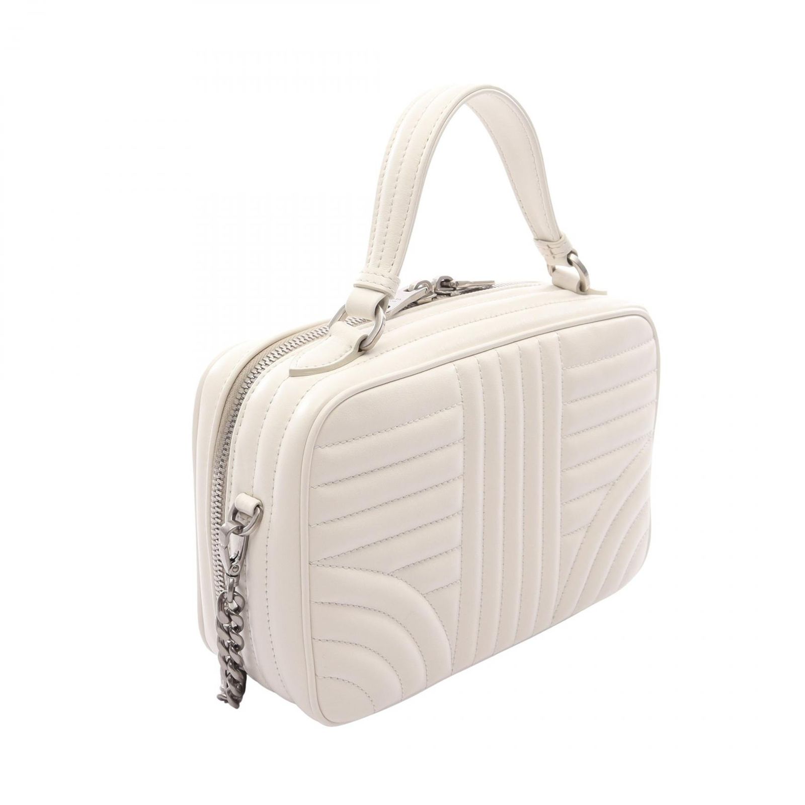 プラダ PRADA ハンドバッグ ダイアグラム 2WAY ホワイト レザー 