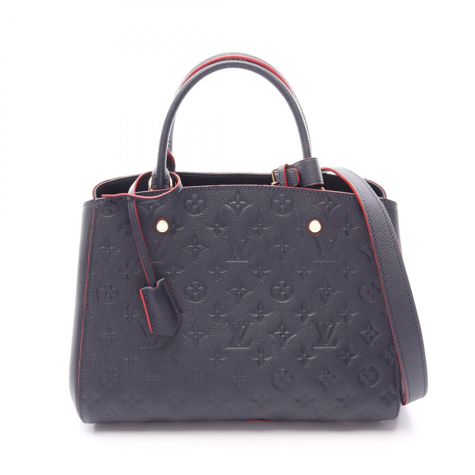 ルイ・ヴィトン LOUIS VUITTON ハンドバッグ モンテーニュMM 2WAY M42746 マリーヌルージュ レザー モンテニューMM レディース Used A