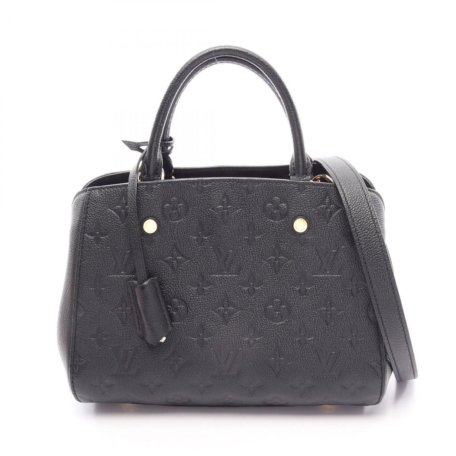 ルイ・ヴィトン LOUIS VUITTON ハンドバッグ モンテーニュBB 2WAY M41053 ノワール レザー モンテーニュBB レディース Used B