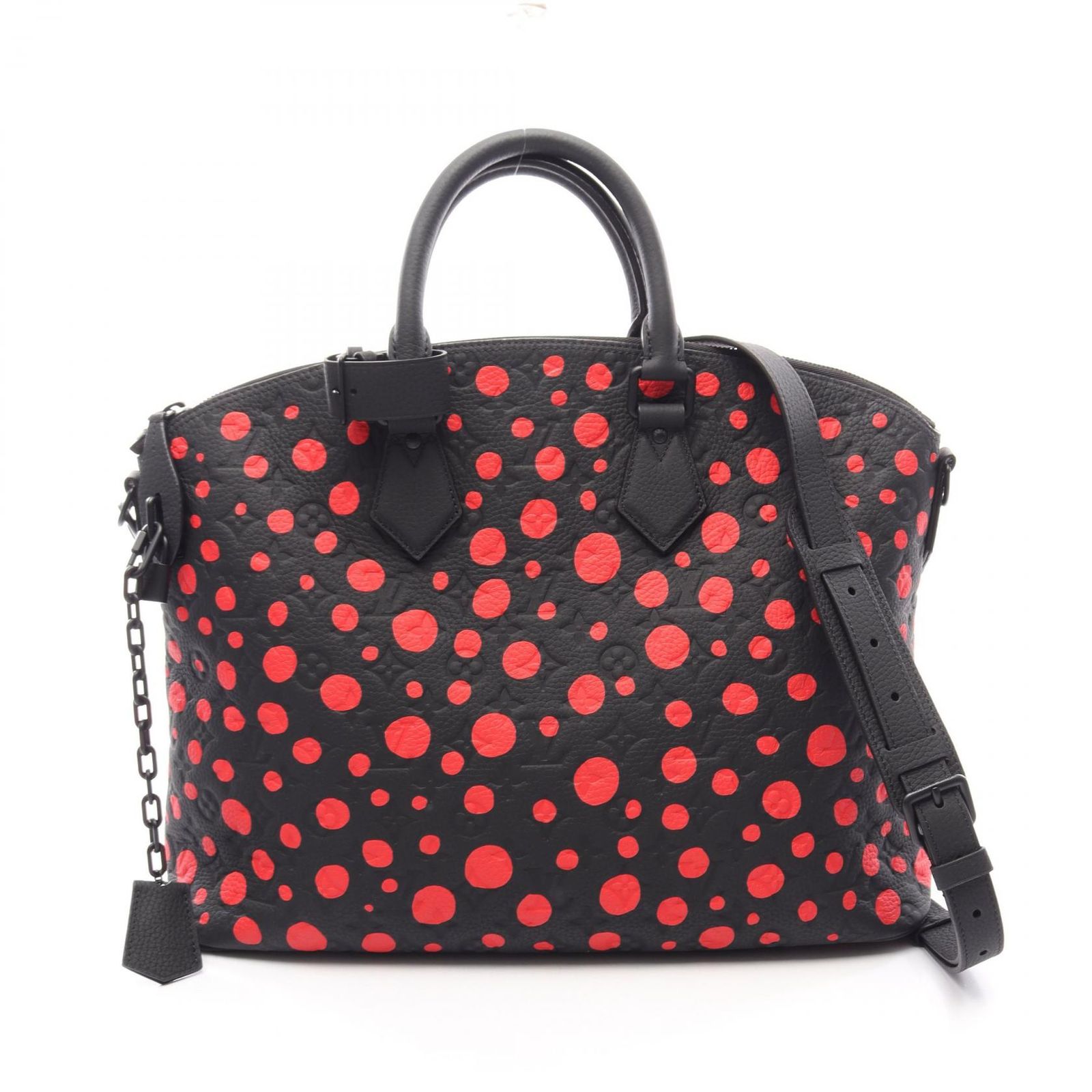 ルイ・ヴィトン LOUIS VUITTON ボストンバッグ LV × YK ロックイット 2WAY M21676 ノワール/レッド レザー LV×YK ロックイット レディース Used A