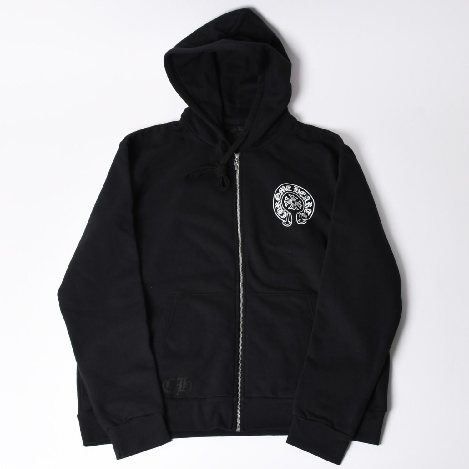 新品未使用 CHROME HEARTS クロムハーツ ジップアップフーディー パーカー サイズL ホースシュー ダガージップ 大阪限定 新型 中古 4a002434 220,000円