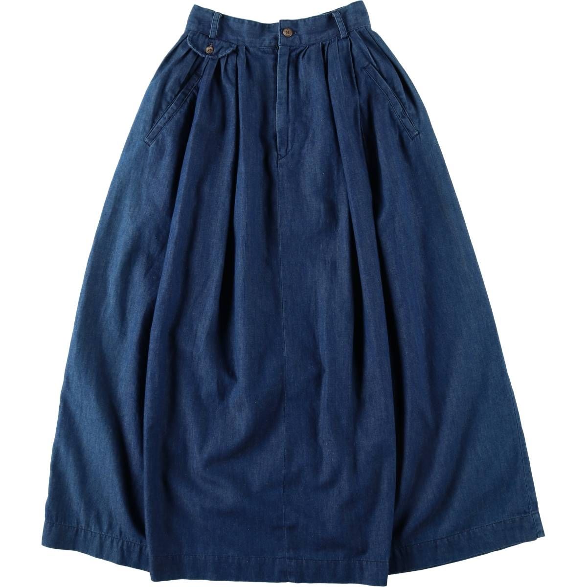 古着 ~90年代 ラルフローレン Ralph Lauren デニム ロング フレアスカート USA製 レディースS相当 ヴィンテージ/eaa619338