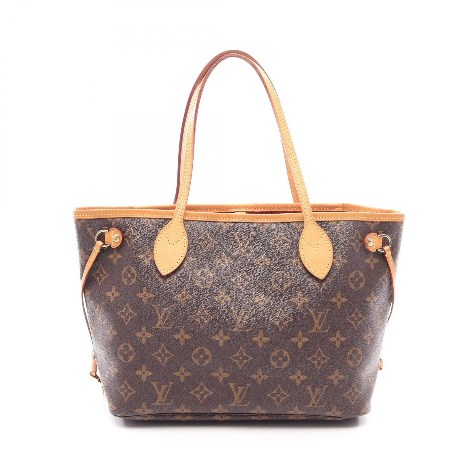 ルイ・ヴィトン LOUIS VUITTON トートバッグ ネヴァーフルPM M41245 ピヴォワンヌ PVCコーティングキャンバス レザー ネヴァーフルPM レディース Used B