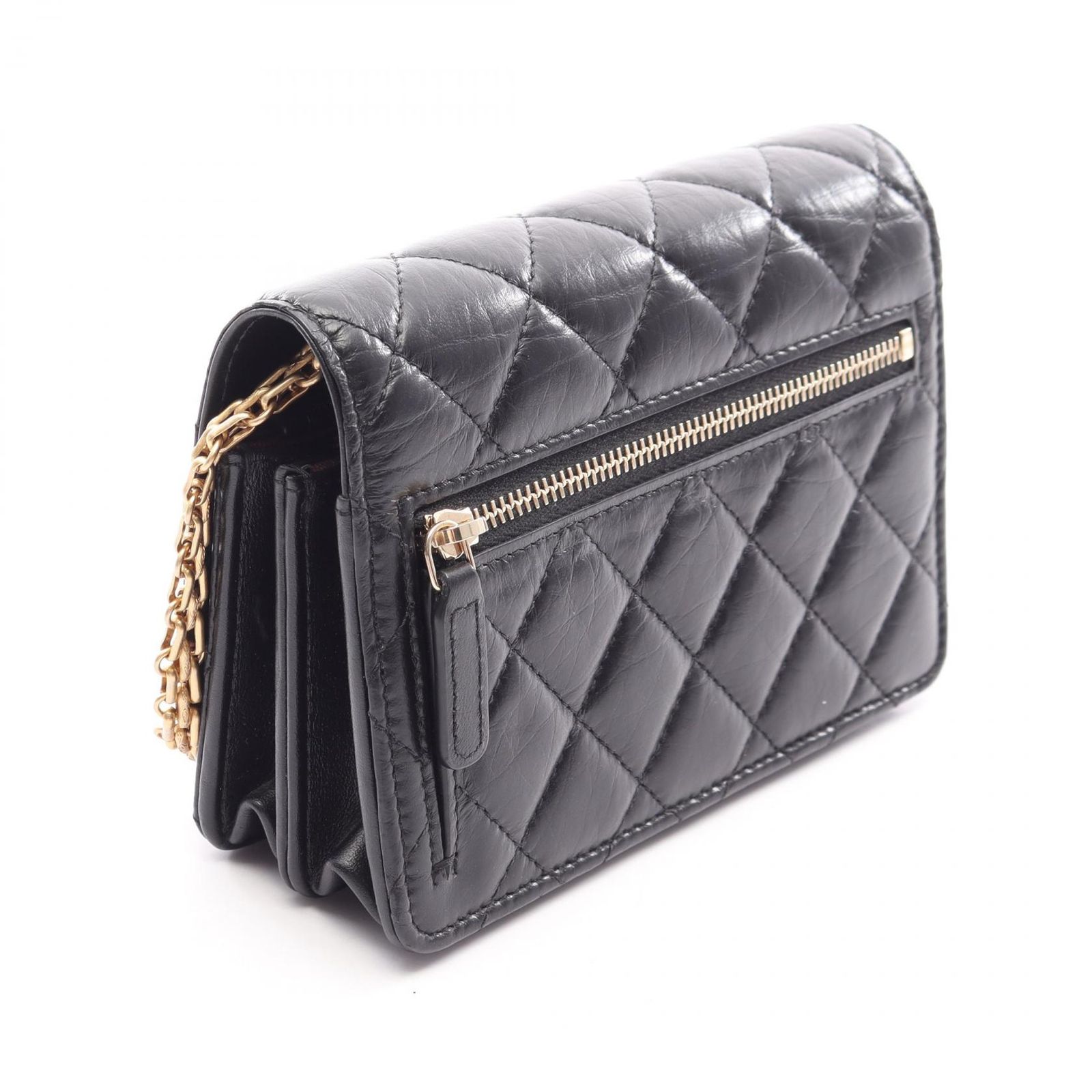 シャネル CHANEL ショルダーバッグ 2.55 マトラッセ ミニ ブラック
