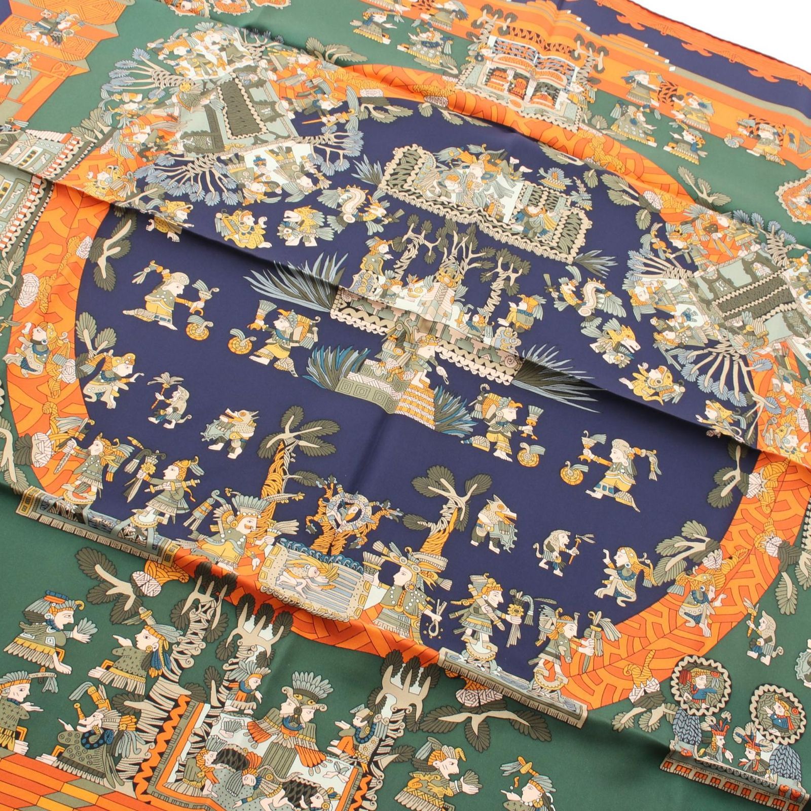 エルメス HERMES スカーフ カレ90 ASTRES et SOLEILS マルチ シルク カレ90 レディース Used A
