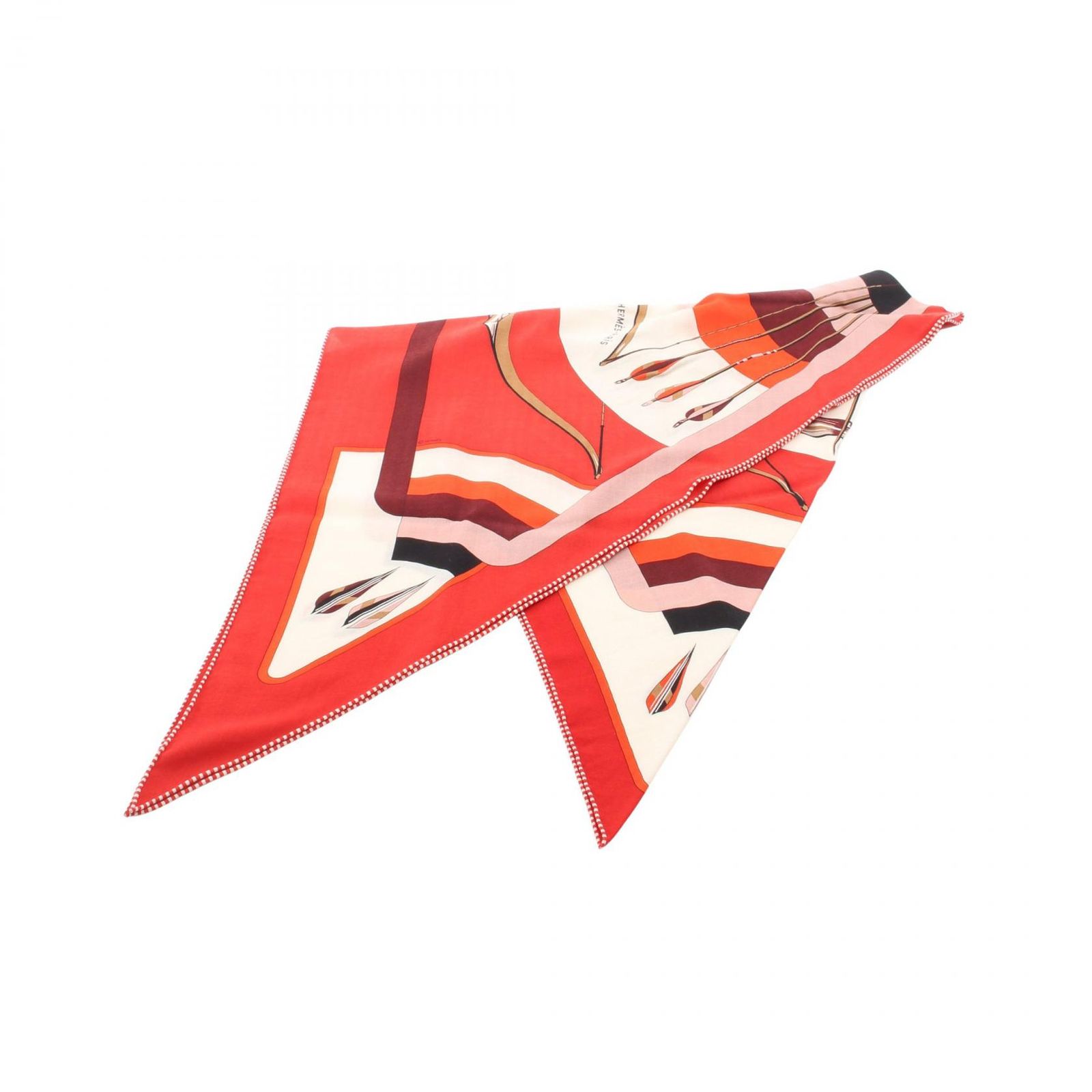 エルメス HERMES スカーフ トライアングルジェアン ARCS EN CIEL シルク トライアングルジェアン レディース Used A