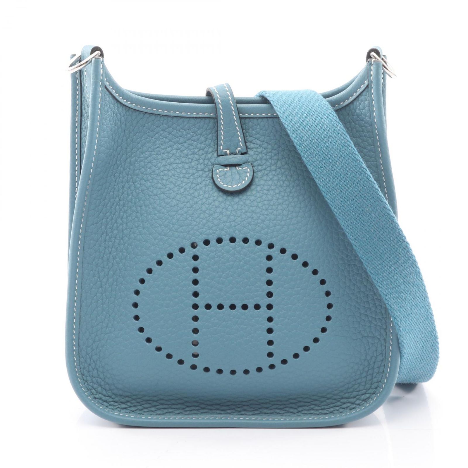 エルメス HERMES ショルダーバッグ エヴリンTPM アマゾン ニューブルージーン レザー エブリンアマゾンTPM ニューブルージーン レディース 未使用