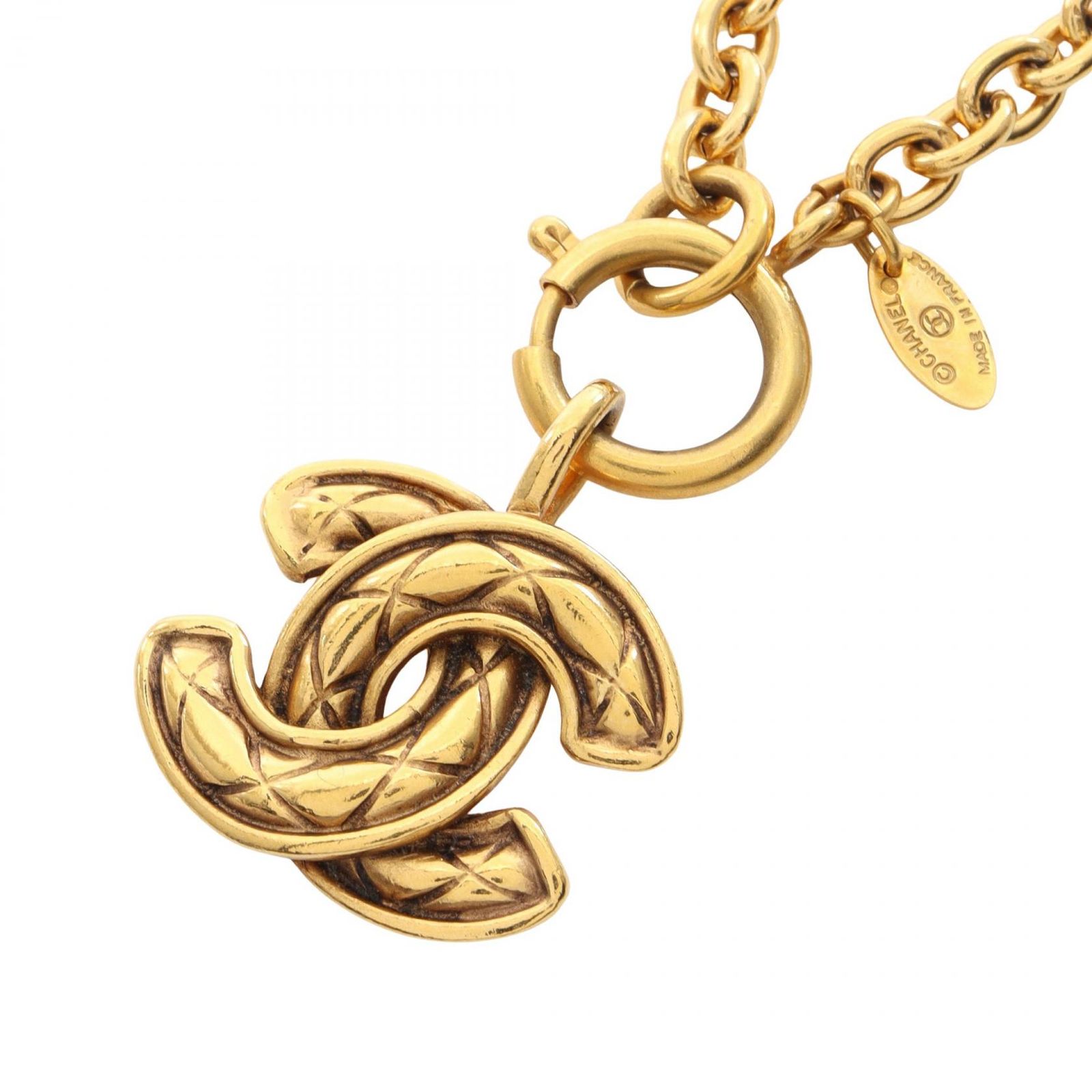 シャネル CHANEL ネックレス ココマーク ゴールド GP（ゴールドメッキ） ネックレス レディース Used A