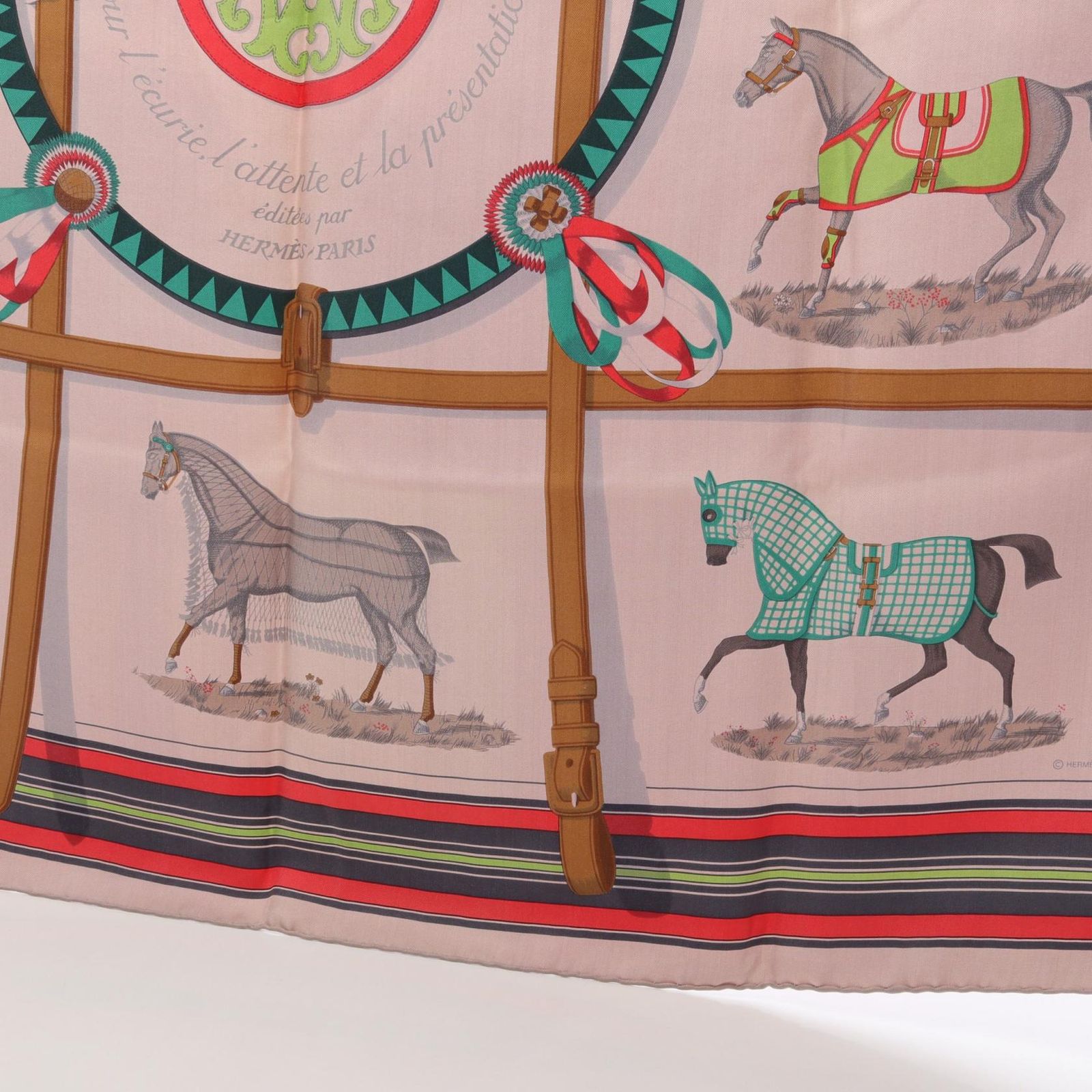 エルメス HERMES スカーフ カレ90 Couvertures et Tenues de Jour シルク カレ90 レディース Used A