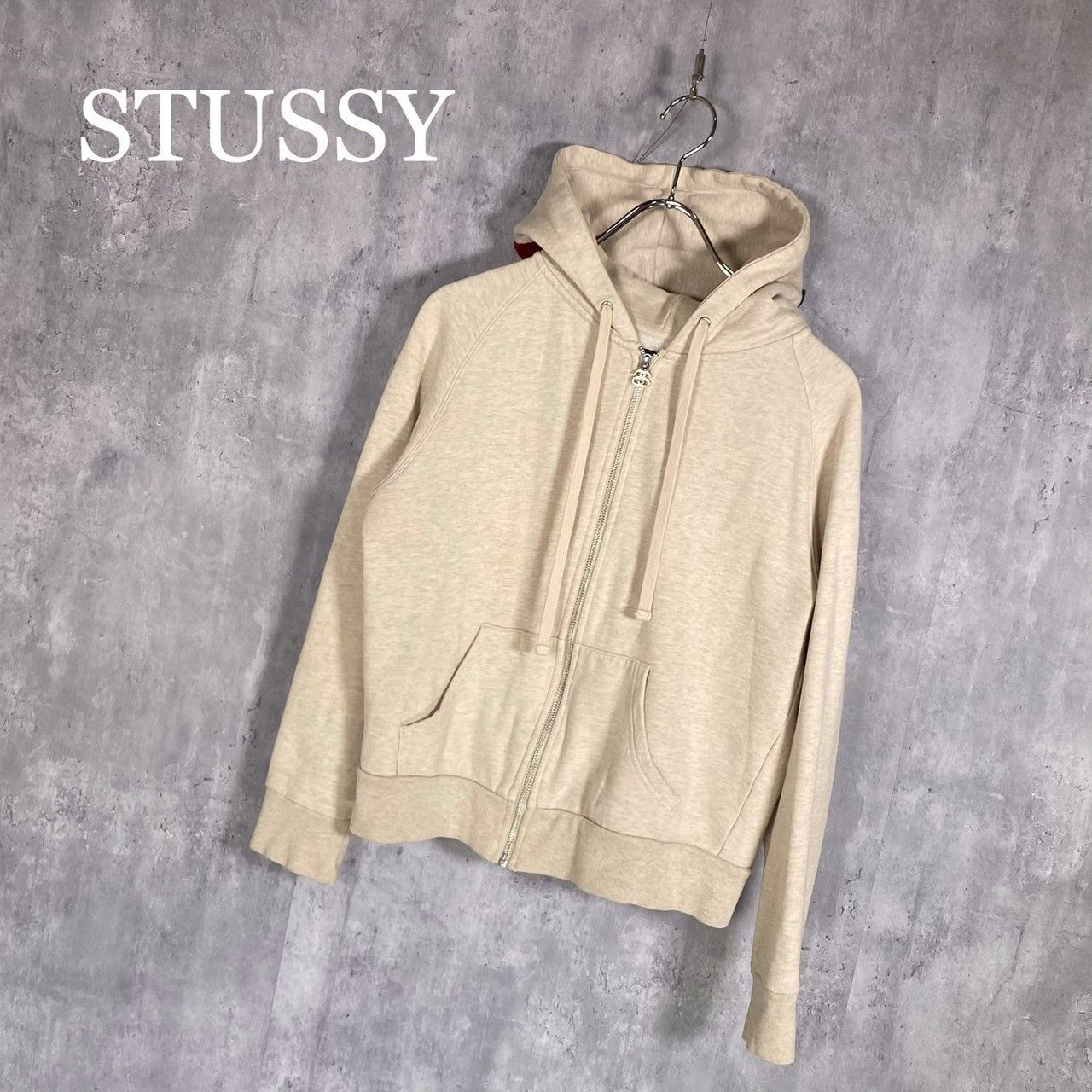 『STUSSY』ステューシー (L) フードロゴジップパーカー フーディー