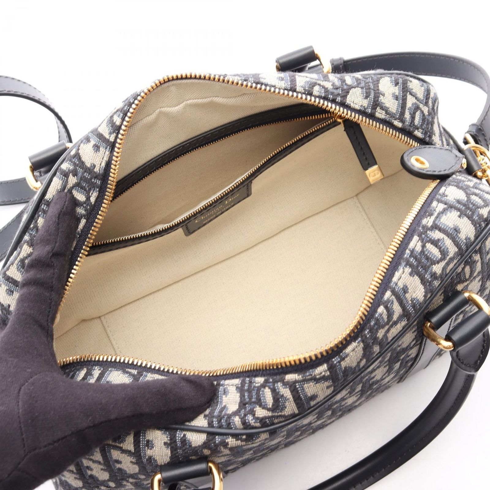 ディオール Dior ハンドバッグ D-vibe ボウリングバッグ ミディアム 